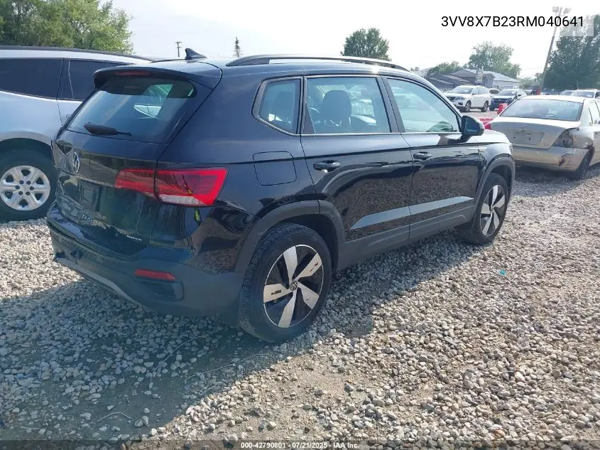 2024 Volkswagen Taos S VIN: 3VV8X7B23RM040641 Lot: 42790801