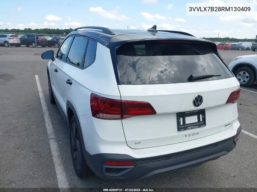 2024 Volkswagen Taos 1.5T Se Black VIN: 3VVLX7B28RM130409 Lot: 42805731