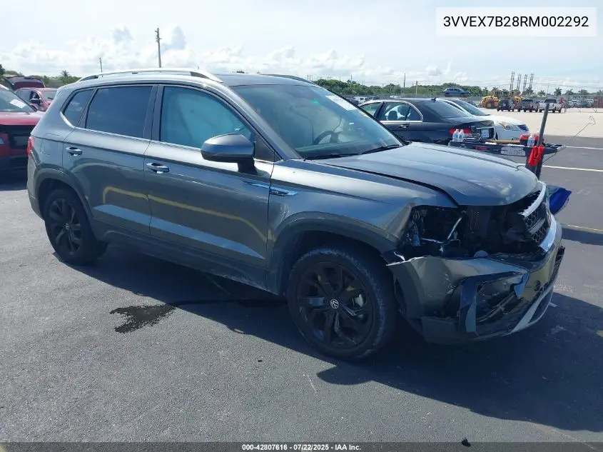2024 Volkswagen Taos 1.5T Se VIN: 3VVEX7B28RM002292 Lot: 42807616