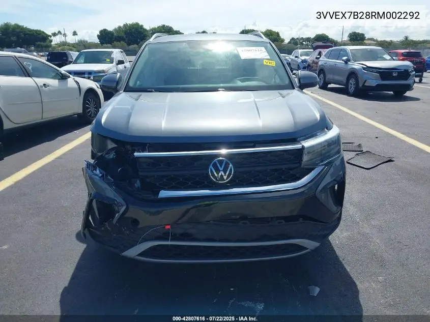 2024 Volkswagen Taos 1.5T Se VIN: 3VVEX7B28RM002292 Lot: 42807616