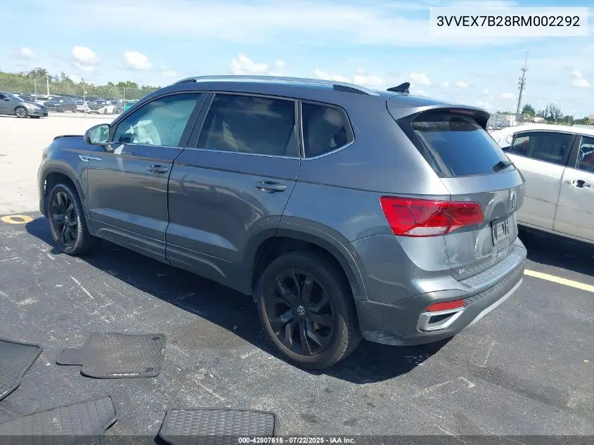2024 Volkswagen Taos 1.5T Se VIN: 3VVEX7B28RM002292 Lot: 42807616