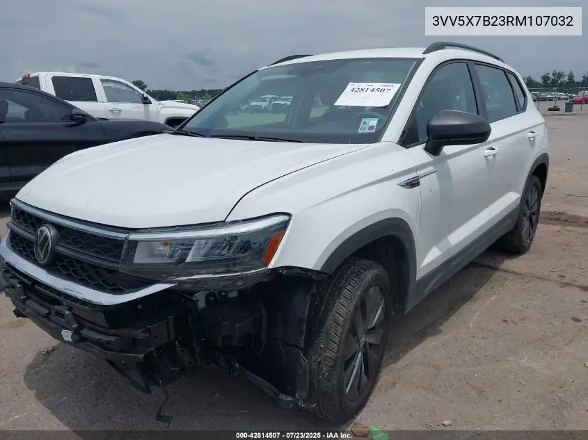 2024 Volkswagen Taos 1.5T S VIN: 3VV5X7B23RM107032 Lot: 42814507