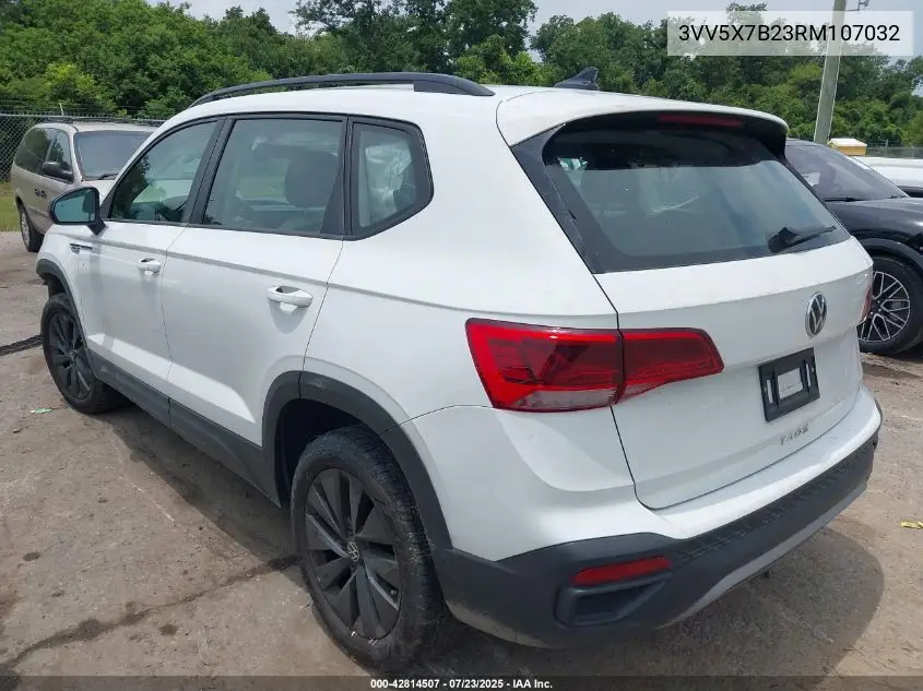 2024 Volkswagen Taos 1.5T S VIN: 3VV5X7B23RM107032 Lot: 42814507