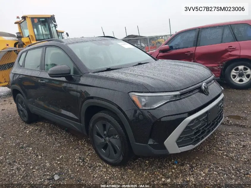 2025 Volkswagen Taos 1.5T S VIN: 3VV5C7B27SM023006 Lot: 42188274