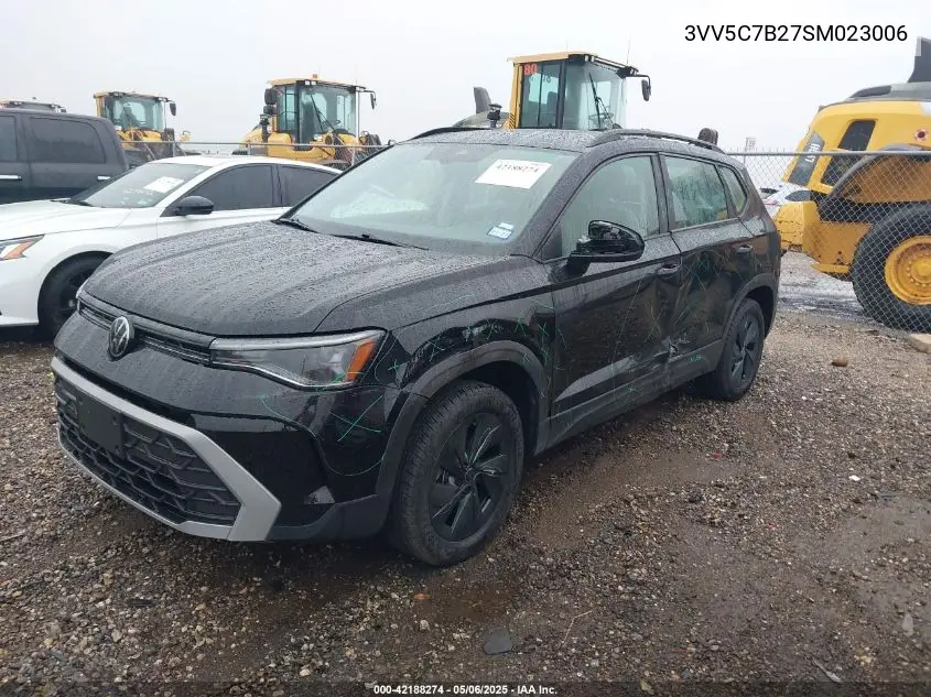 2025 Volkswagen Taos 1.5T S VIN: 3VV5C7B27SM023006 Lot: 42188274