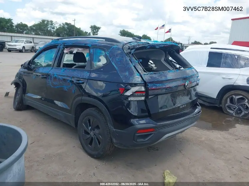 2025 Volkswagen Taos 1.5T S VIN: 3VV5C7B28SM007462 Lot: 42532352