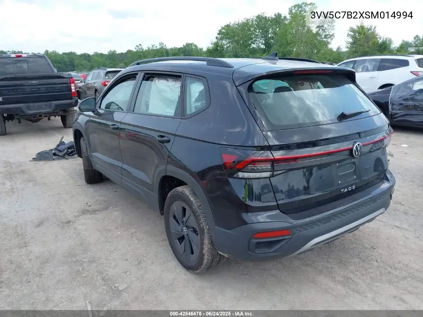 2025 Volkswagen Taos 1.5T S VIN: 3VV5C7B2XSM014994 Lot: 42546476