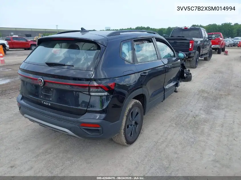 2025 Volkswagen Taos 1.5T S VIN: 3VV5C7B2XSM014994 Lot: 42546476