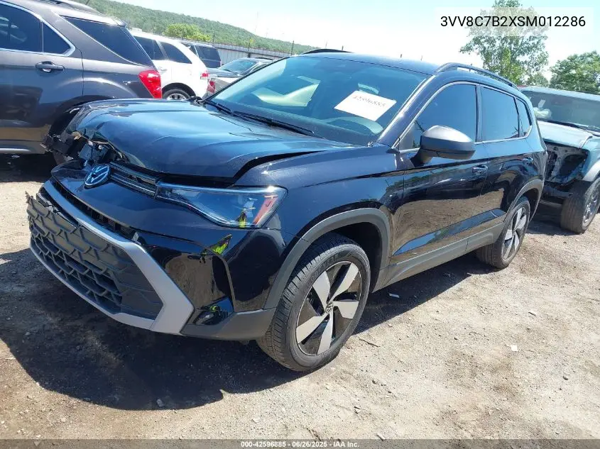2025 Volkswagen Taos 1.5T S VIN: 3VV8C7B2XSM012286 Lot: 42596885