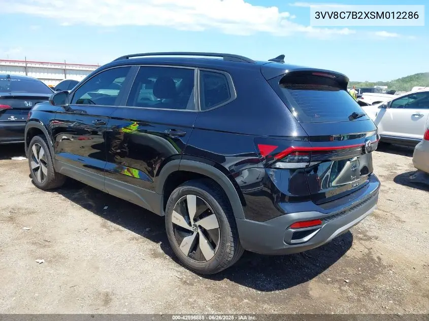 2025 Volkswagen Taos 1.5T S VIN: 3VV8C7B2XSM012286 Lot: 42596885