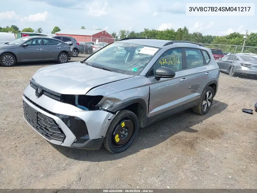 3vv8c7b24sm041217 3VV8C7B24SM041217 2025 Volkswagen Taos 1.5T S