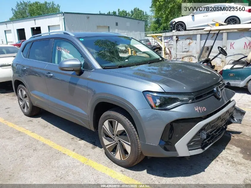 2025 Volkswagen Taos 1.5T Se VIN: 3VVVC7B20SM023560 Lot: 42624910