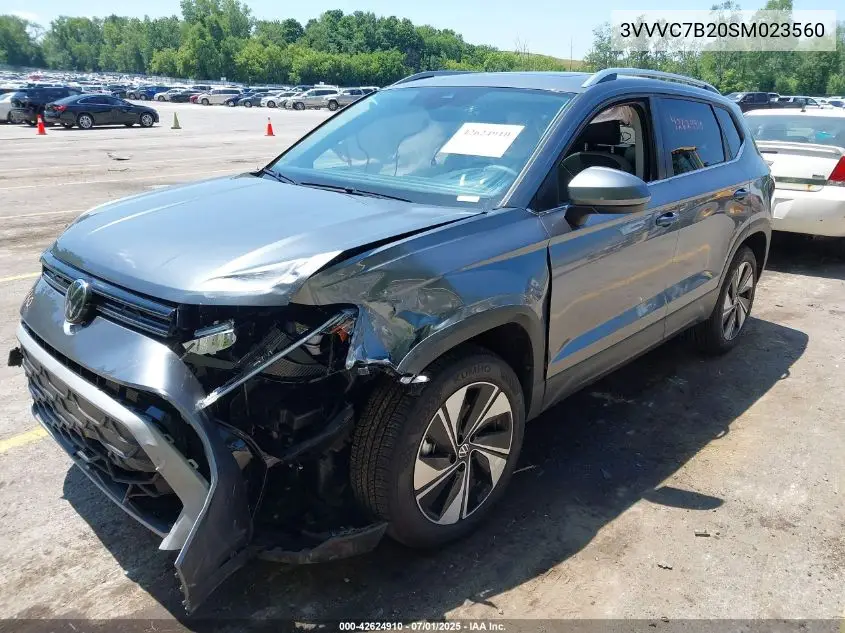 2025 Volkswagen Taos 1.5T Se VIN: 3VVVC7B20SM023560 Lot: 42624910
