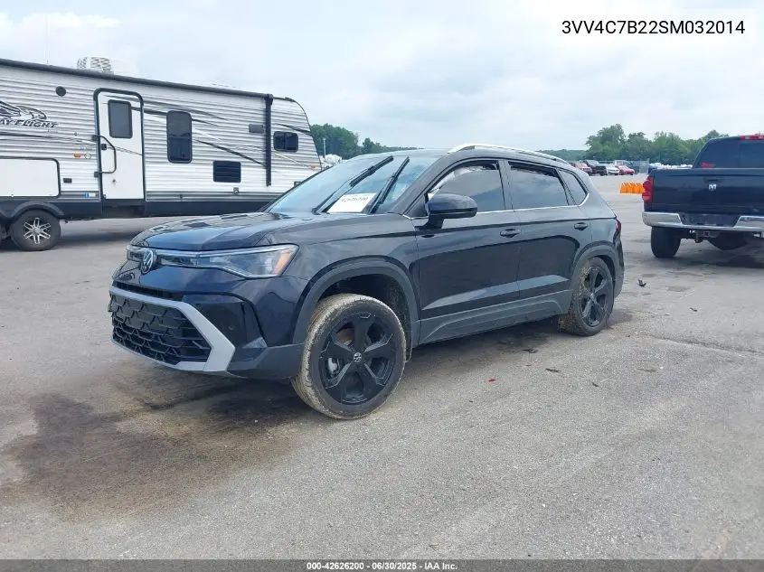 2025 Volkswagen Taos 1.5T Sel VIN: 3VV4C7B22SM032014 Lot: 42626200