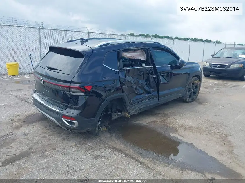 2025 Volkswagen Taos 1.5T Sel VIN: 3VV4C7B22SM032014 Lot: 42626200