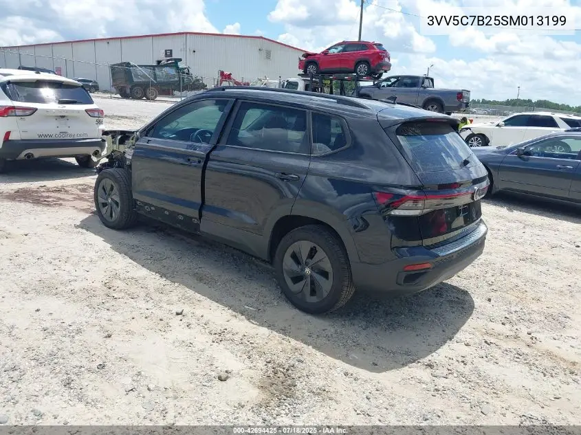 2025 Volkswagen Taos 1.5T S VIN: 3VV5C7B25SM013199 Lot: 42694425
