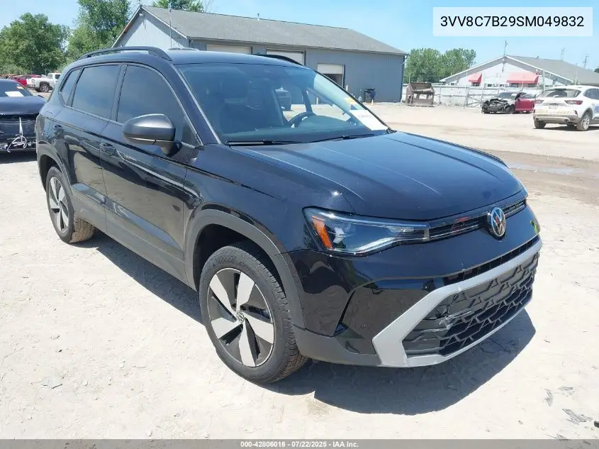 2025 Volkswagen Taos 1.5T S VIN: 3VV8C7B29SM049832 Lot: 42806016