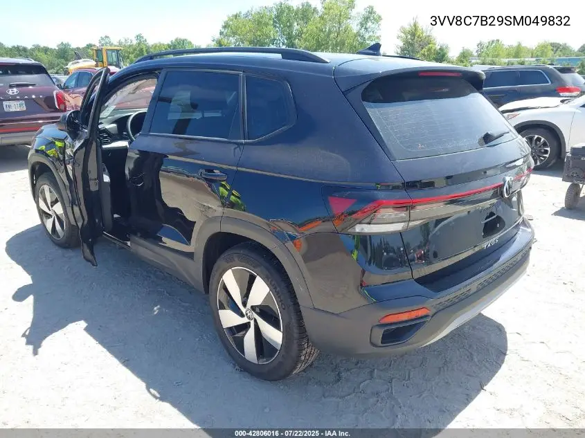 2025 Volkswagen Taos 1.5T S VIN: 3VV8C7B29SM049832 Lot: 42806016