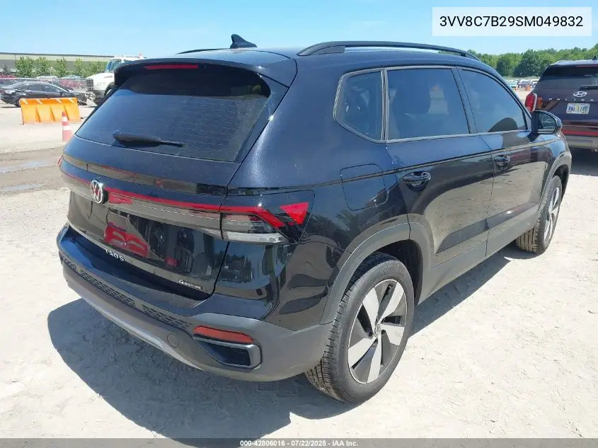 2025 Volkswagen Taos 1.5T S VIN: 3VV8C7B29SM049832 Lot: 42806016