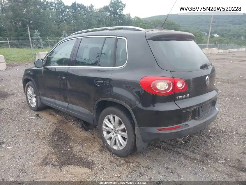 2009 Volkswagen Tiguan Se VIN: WVGBV75N29W520228 Lot: 42621508