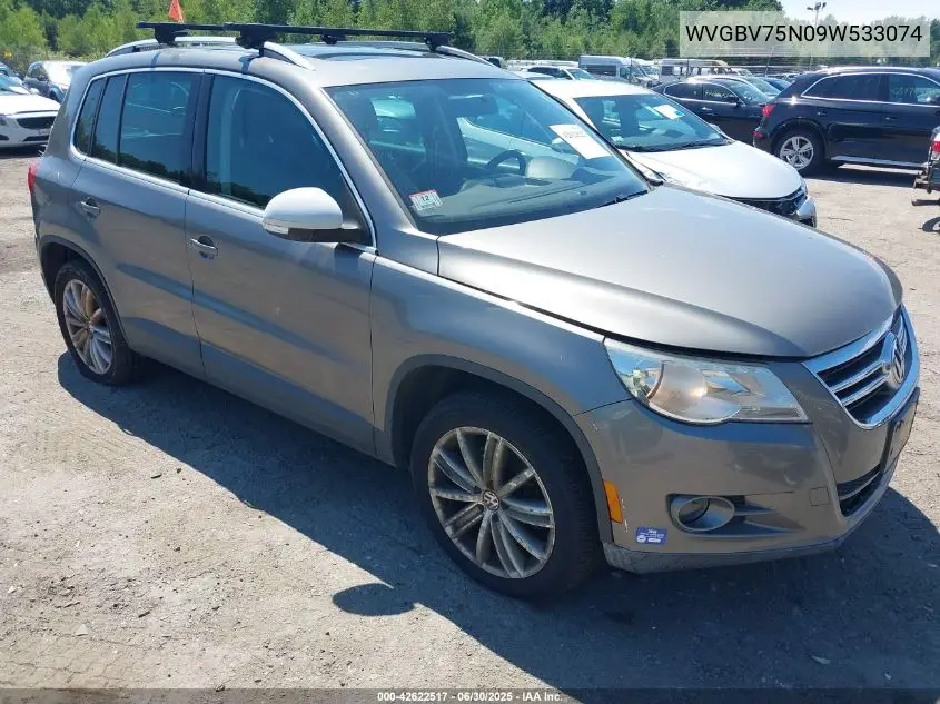 2009 Volkswagen Tiguan Se VIN: WVGBV75N09W533074 Lot: 42622517