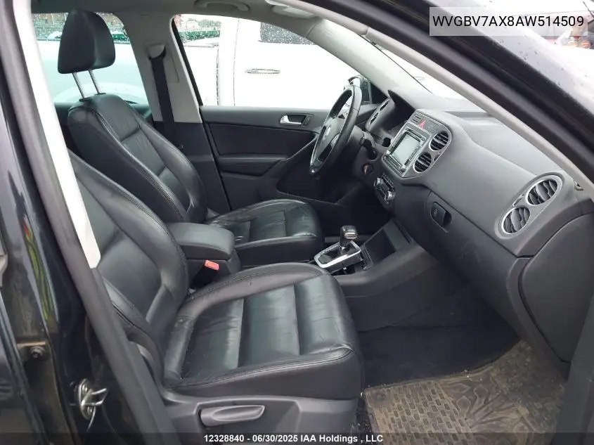 2010 Volkswagen Tiguan Se/Sel VIN: WVGBV7AX8AW514509 Lot: 12328840