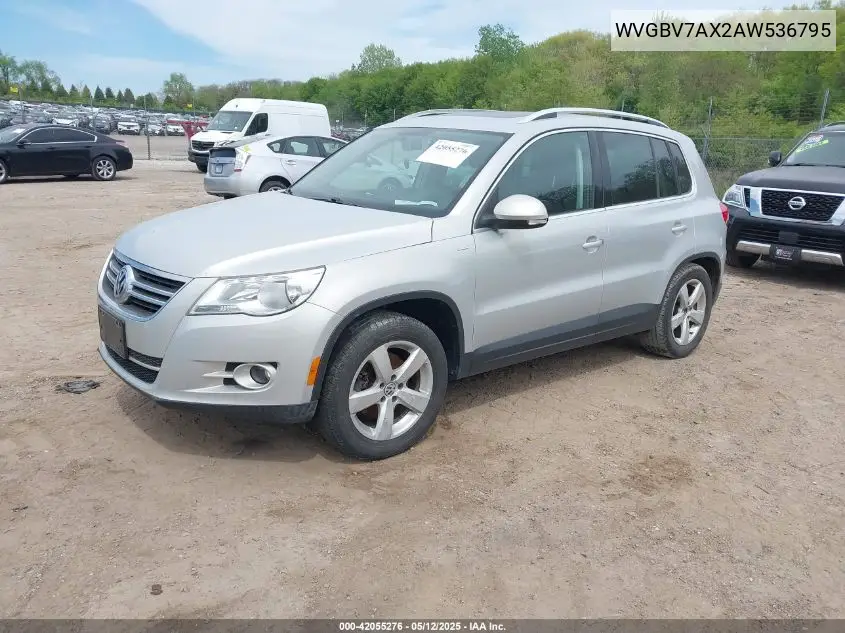 2010 Volkswagen Tiguan Wolfsburg Edition VIN: WVGBV7AX2AW536795 Lot: 42055276