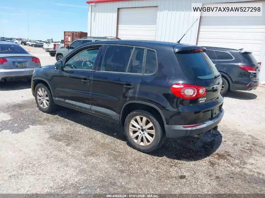 2010 Volkswagen Tiguan S VIN: WVGBV7AX9AW527298 Lot: 42633226