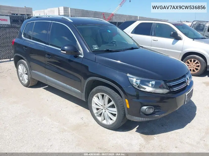 2012 Volkswagen Tiguan Se VIN: WVGAV7AX9CW536856 Lot: 42616169