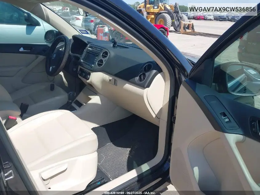 2012 Volkswagen Tiguan Se VIN: WVGAV7AX9CW536856 Lot: 42616169