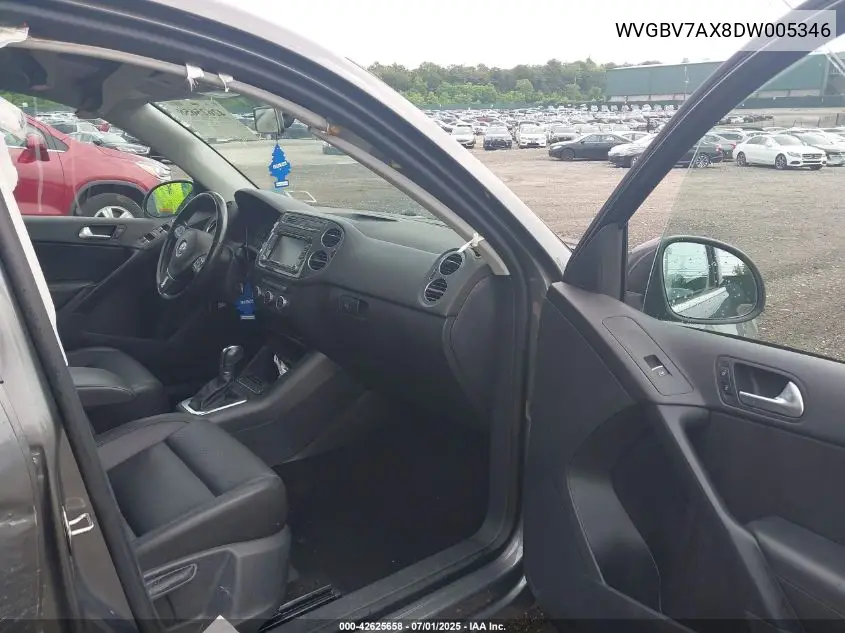 2013 Volkswagen Tiguan Se VIN: WVGBV7AX8DW005346 Lot: 42625658