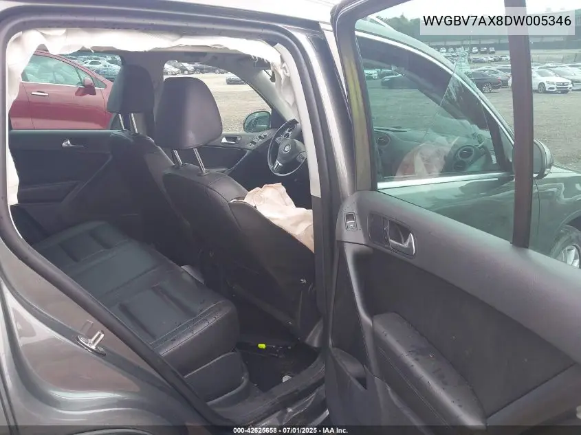 2013 Volkswagen Tiguan Se VIN: WVGBV7AX8DW005346 Lot: 42625658