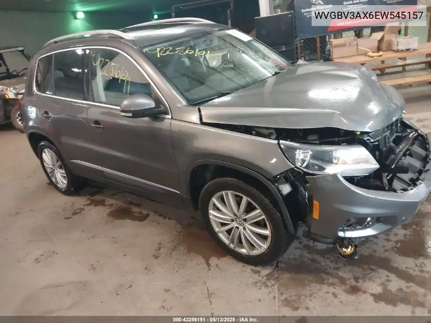 2014 Volkswagen Tiguan Sel VIN: WVGBV3AX6EW545157 Lot: 42256191