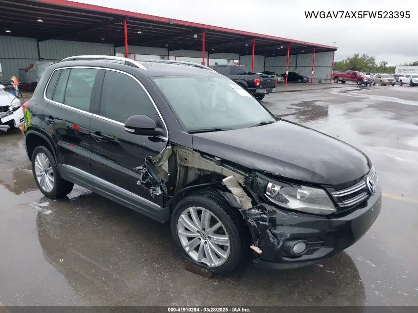 2015 Volkswagen Tiguan Sel VIN: WVGAV7AX5FW523395 Lot: 41910284