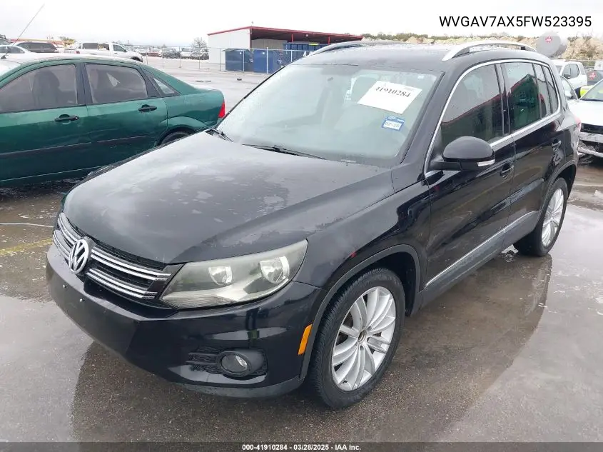 2015 Volkswagen Tiguan Sel VIN: WVGAV7AX5FW523395 Lot: 41910284