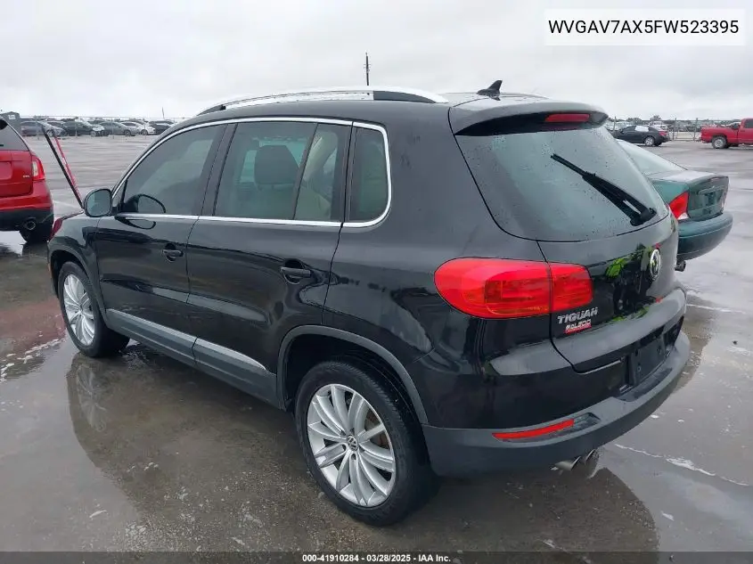 2015 Volkswagen Tiguan Sel VIN: WVGAV7AX5FW523395 Lot: 41910284