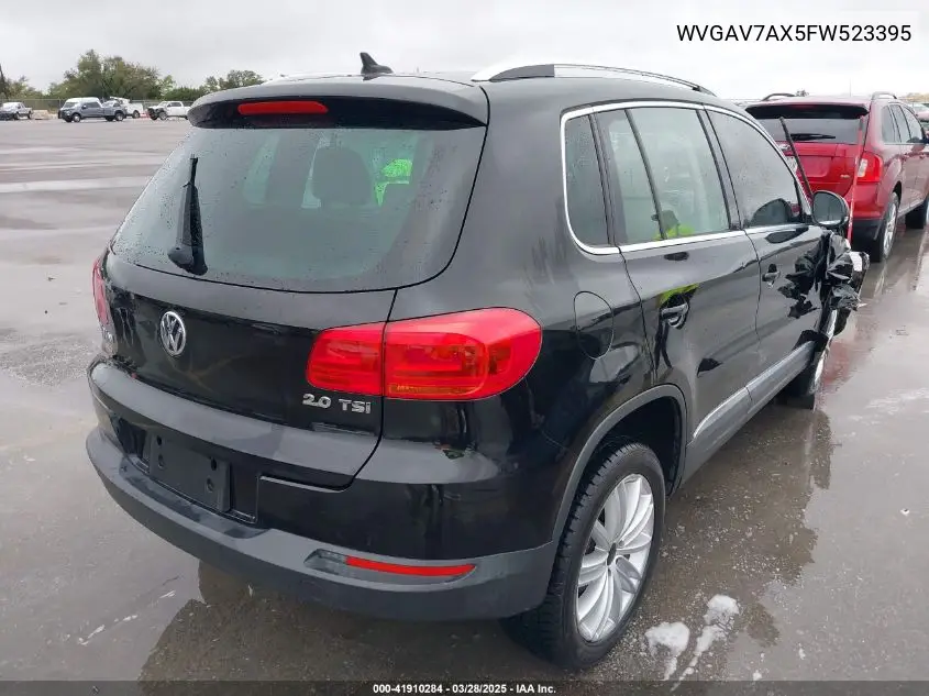 2015 Volkswagen Tiguan Sel VIN: WVGAV7AX5FW523395 Lot: 41910284