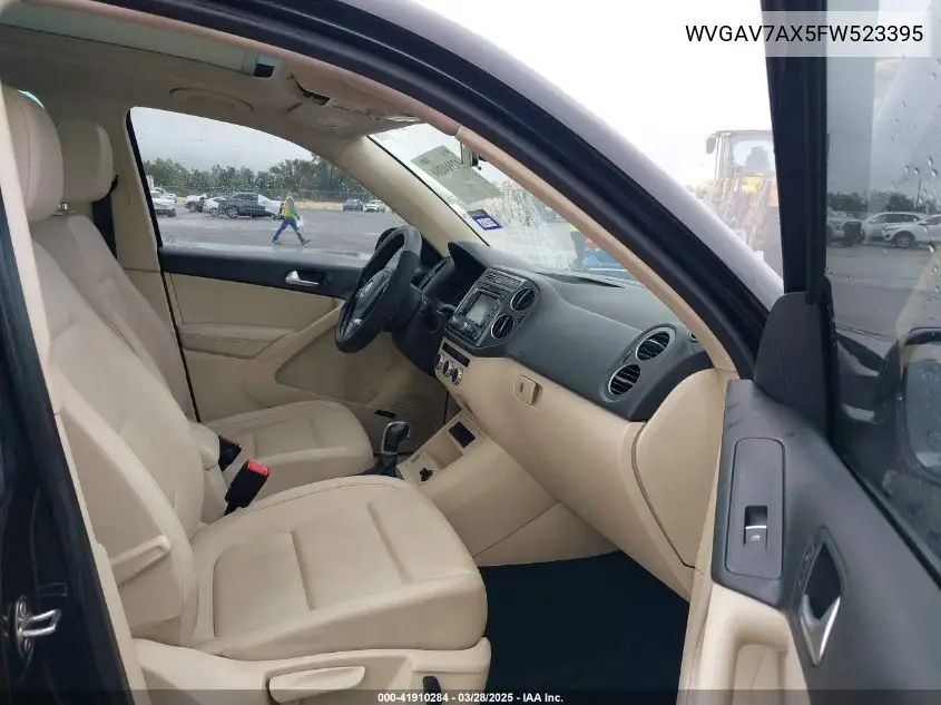2015 Volkswagen Tiguan Sel VIN: WVGAV7AX5FW523395 Lot: 41910284