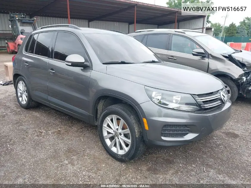 2015 Volkswagen Tiguan Se VIN: WVGBV7AX1FW516657 Lot: 42589502