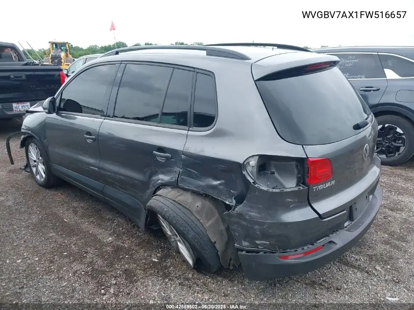 2015 Volkswagen Tiguan Se VIN: WVGBV7AX1FW516657 Lot: 42589502
