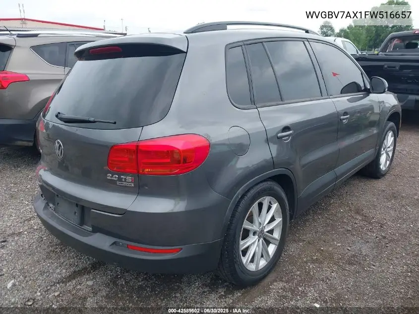 2015 Volkswagen Tiguan Se VIN: WVGBV7AX1FW516657 Lot: 42589502