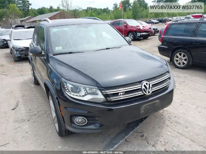 2015 Volkswagen Tiguan R-Line VIN: WVGBV7AXXFW537765 Lot: 42598391