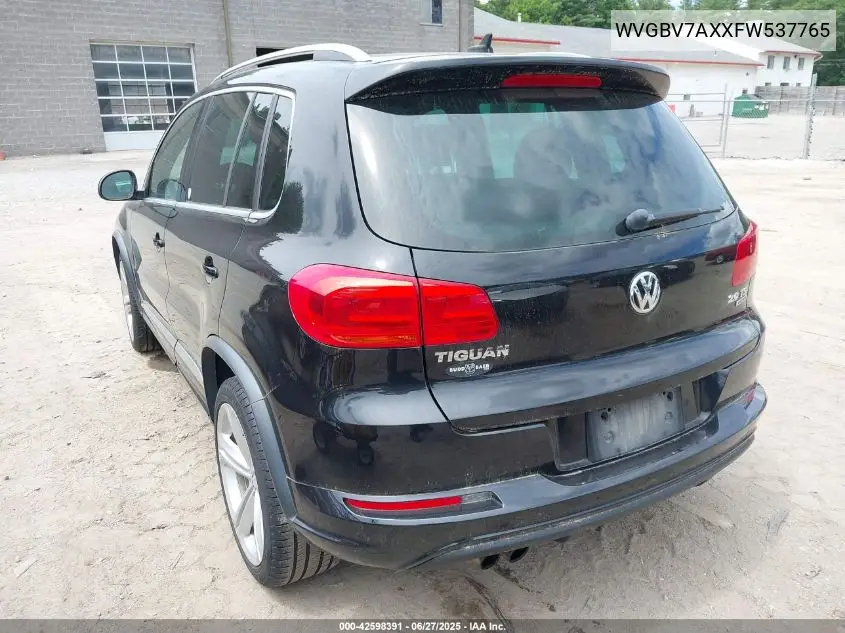 2015 Volkswagen Tiguan R-Line VIN: WVGBV7AXXFW537765 Lot: 42598391