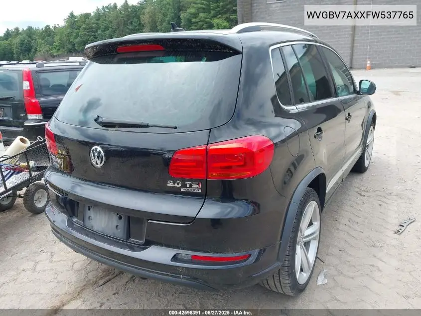 2015 Volkswagen Tiguan R-Line VIN: WVGBV7AXXFW537765 Lot: 42598391