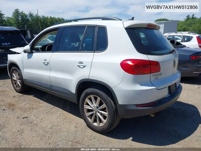 2017 Volkswagen Tiguan 2.0T S VIN: WVGBV7AX1HW512806 Lot: 42618846