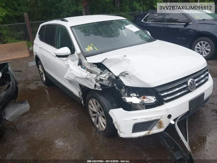 2018 Volkswagen Tiguan 2.0T Se/2.0T Sel VIN: 3VV2B7AX0JM096512 Lot: 42237884
