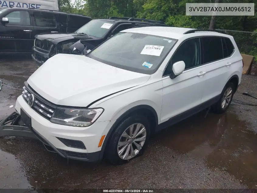 2018 Volkswagen Tiguan 2.0T Se/2.0T Sel VIN: 3VV2B7AX0JM096512 Lot: 42237884