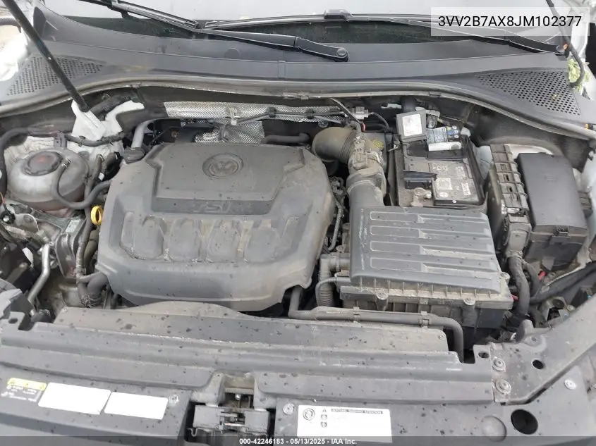 2018 Volkswagen Tiguan 2.0T Se/2.0T Sel VIN: 3VV2B7AX8JM102377 Lot: 42246183
