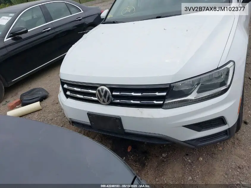 2018 Volkswagen Tiguan 2.0T Se/2.0T Sel VIN: 3VV2B7AX8JM102377 Lot: 42246183