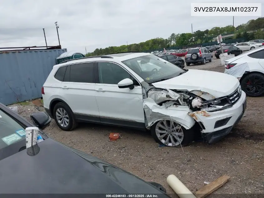2018 Volkswagen Tiguan 2.0T Se/2.0T Sel VIN: 3VV2B7AX8JM102377 Lot: 42246183